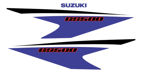 Kit Jogo Faixa Emblema Adesivo Rabeta Suzuki Gs500 Gs514