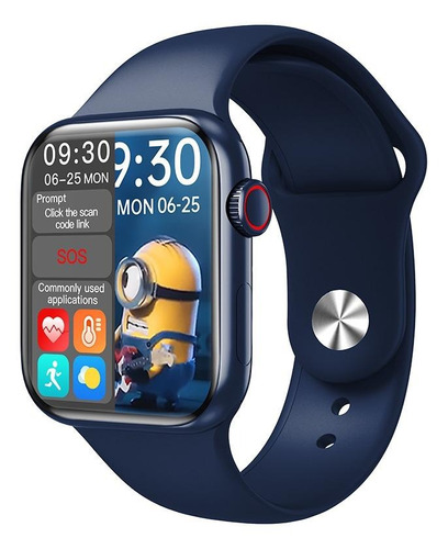 Smartwatch Wearpai HW16 1.72" caixa 44mm de  liga de zinco  azul, pulseira  azul