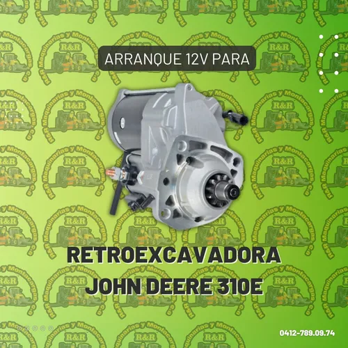 comprar Arranque 12v Para Retroexcavadora John Deere 310e