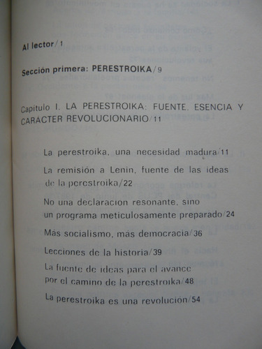 La Perestroika - La Nueva Mentalidad Para Nuestro País Y Par (Usado)