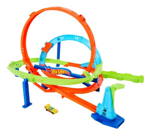 Hot Wheels Action Pista Desafío Del Ciclón Multicolor