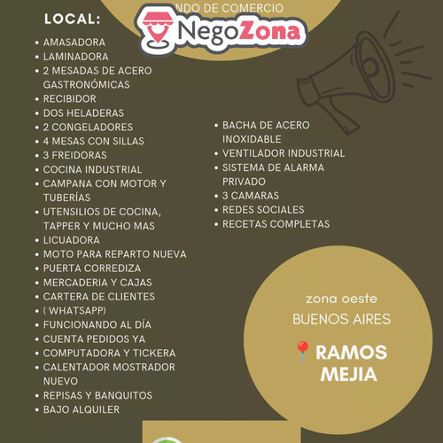 Fondo De Comercio - Gastronomia Venezolana -  Ramos Mejia