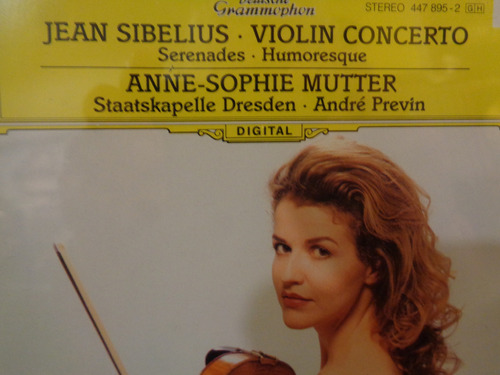 Sibelius Violin Concerto Mutter Dresden Previn Cd Germany 