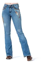 Comprar Calça Country Feminina Zenz Western Jeans Raio Indio