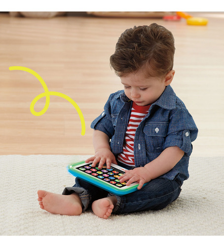 Fisher Price Tablet Aprendizaje Crece Conmigo Azul Didactico Multicolor