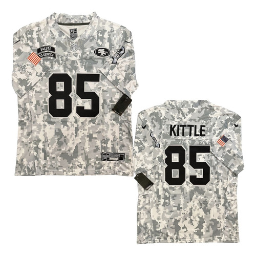 Jersey Nfl Sf 49ers George Kittle Salute To Service 2024 Bco (Usado)