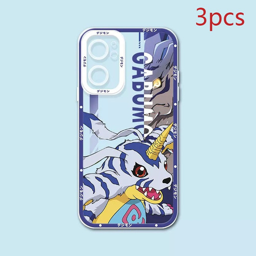 Funda De Teléfono De Silicona Digital Monster Digimon De 3 P