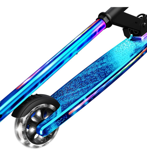 Patinete Ligero Para Niños Con Luces Led Y Manillar Ajustabl