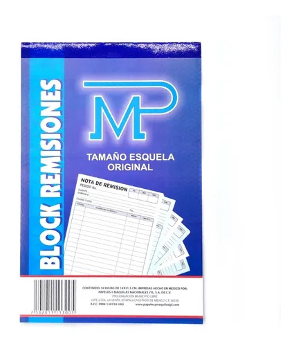 comprar 10 Block De Remision Original Esquela C\u002F50 Hojas