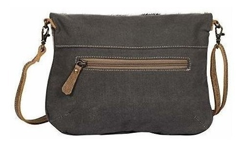 Myra Bag S1304 Bolsa De Lona Y Piel De Vaca Plegable