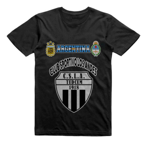 Remera Infantil Negra Los Andes Tudcum San Juan