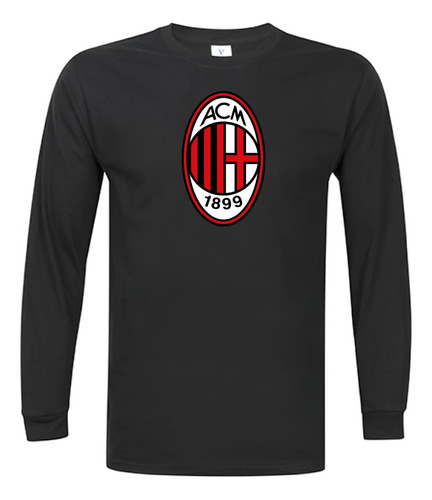 Polera Manga Larga Club Ac Milan Italia