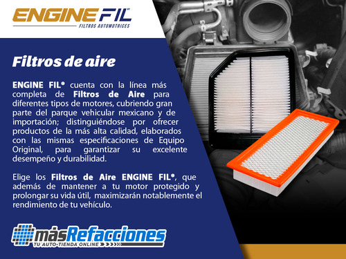 Kit 5 Filtros De Aire Elantra 2.0l 4 Cil 99 Al 00 Engine Fil
