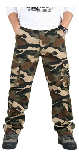 Pantalones Militares De Camuflaje Para Hombre.