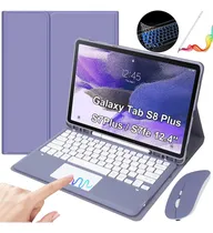 Comprar Teclado Con Mouse+lápiz P\u002Fgalaxy Tab S7plus\u002Fs8+\u002Fs7fe 12.4in