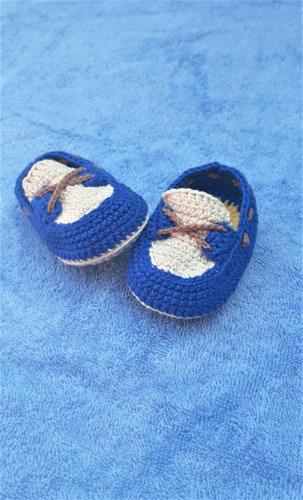 Zapatitos Mocasín Crochet (0 A 3 Meses)