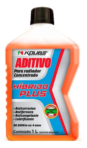 Aditivo Radiador Concentrado Híbrido Plus Laranja 1l