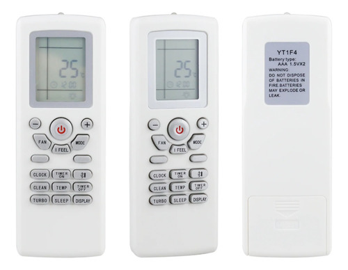 Control Remoto Aire Acondicionado Minisplir Compatible Mirage Digital Yt1f