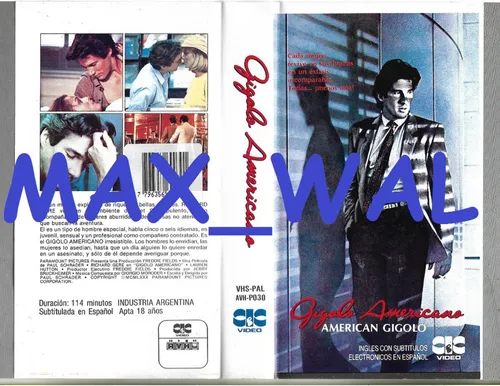 Gigolo Americano Vhs Richard Gere American Gigolo Vhs Nuevo