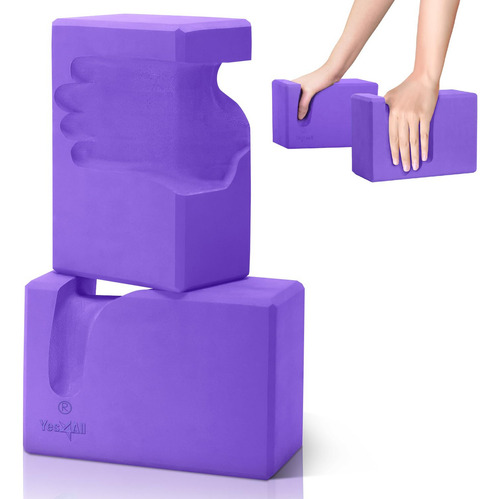 Yes4all - Juego De 2 Bloques De Yoga, Soporte Para Muñeca, C