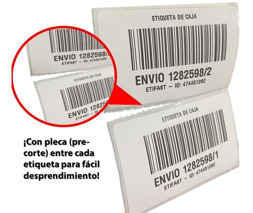 Imagen 6 de 8 de Etiqueta Térmica Directa 3x2 (76 X 51 Mm) Rollo 1500 Pzas C1