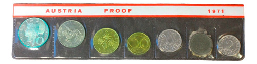 Set De Monedas - Austria - 1971-incluye 10 Shilling De Plata