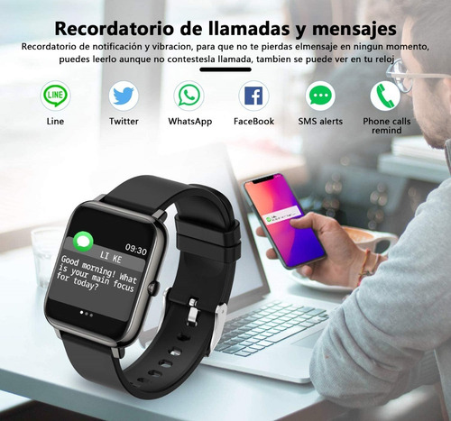 Imagen 8 de 10 de Smartwatch,reloj Inteligente,reloj Impermeable Deportivo