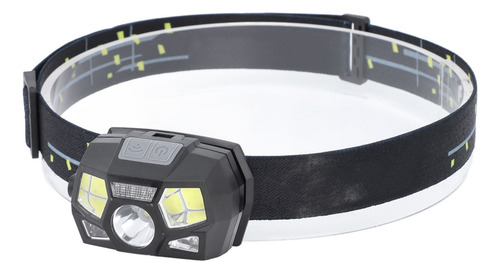 Linterna Frontal Led Con Carga Usb, Fuerte Movimiento Imperm