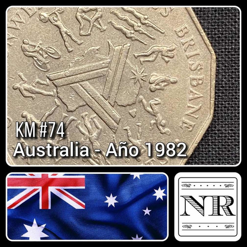 Australia - 50 Pence - Año 1982 - Km #74 - Brisbane Games