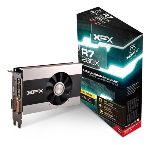 Placa De Vídeo Radeon 1gb Xfx R7-260x-znj4 Core Edit 1100m 