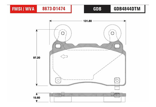 Balatas Ceramicas Delanteras Trw Corvette V8 6.2l 2014-2017