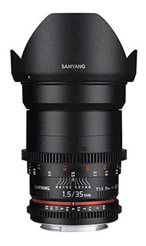 Lente De Cine Gran Angular Samyang Syds35mn Vdslr Ii 35 Mm T