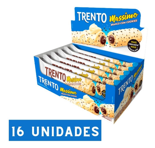 Chocolate Trento Massimo Branco Cookies X16 Unidades 