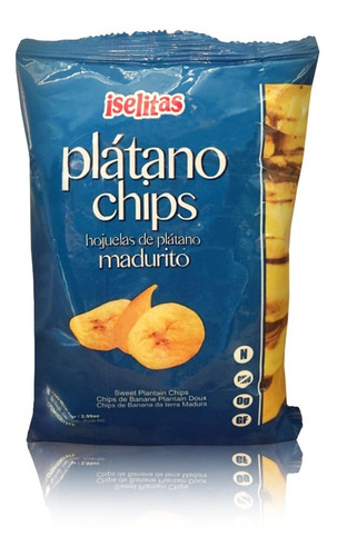 Platanitos Iselitas Snacks Plátano Chips Madurito 300g