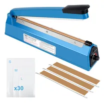 Comprar 30cm Sellador De Bolsas 400w Ancho De 3mm De Calentamiento 8 Ajustes Para Sellar Bolsa De Plastico Mylar Pe\u002Fpp Embalaje De Polietileno Burbujas Papel Uso Industrial Y Comercial