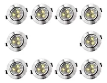 Comprar Empotrado Plafon Led 3w Spot Luz Blanca O Calida 10 Piezas Estructura Satinado