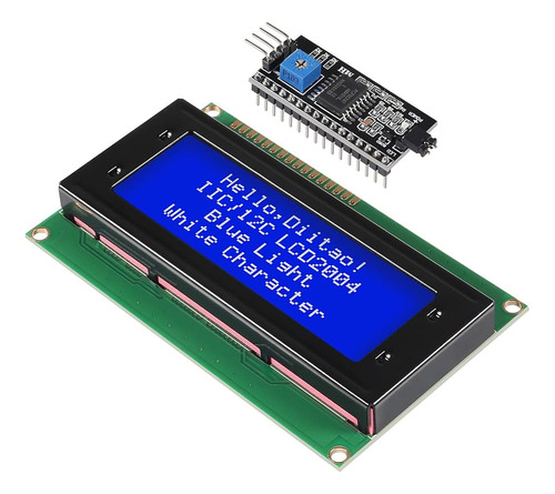  Lcd 20x4 Fondo Azul Con Interfaz I2c, Arduino, Pic, Raspber