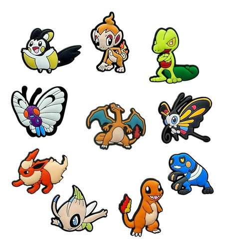 80 Imanes De Pokemon De Pvc Para Refrigerador 3 Cm Pikachu