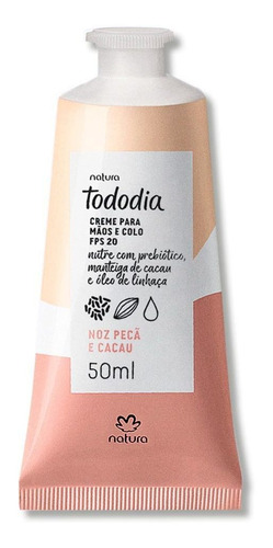 Natura Tododia Hidratante Maos Noz Peca E Cacau Fps20 50ml