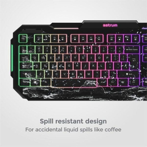 Imagen 7 de 7 de Teclado Gaming Astrum Con Cable Retroiluminado Delgado Kg200