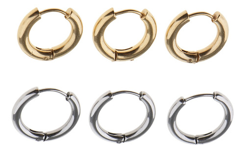 6pcs Anillos De De Material De Oro Y Material 12 Mm Tipo 2