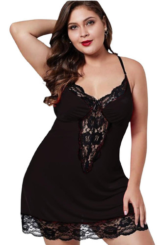 Babydoll Tallas Extras, 111 (negro)*