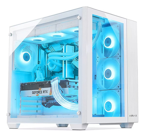 Gabinete Gamer Hyrax, Tower, Hgb720 Branco Atx - Vidro