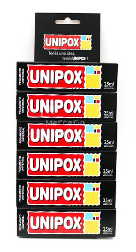 Blister De 6 Pegamentos Unipox De 25 Ml C/u