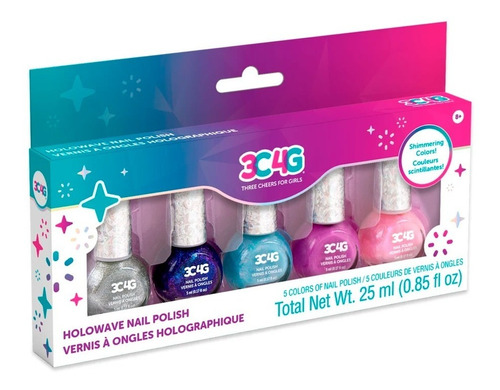 Esmalte De Uñas Holographic X5 Maquillaje Make It Real - Vaj