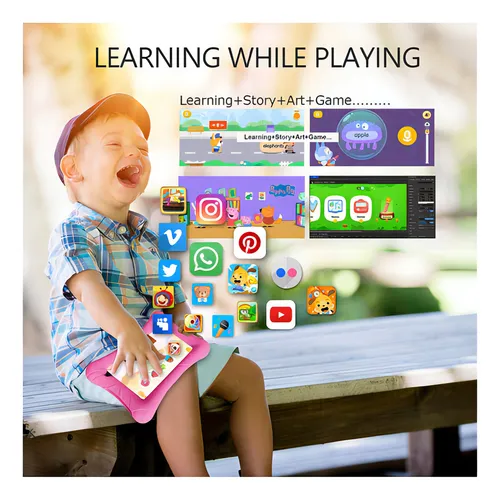 Pritom Tablet Para Nios, Rom De 32 Gb, Procesador De Cuatro