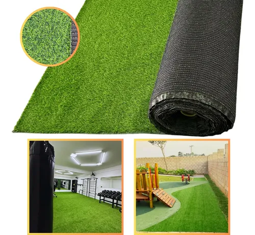 12m² Grama Sintética Decorativa Premium 15p 20mm 2mx6m Verde