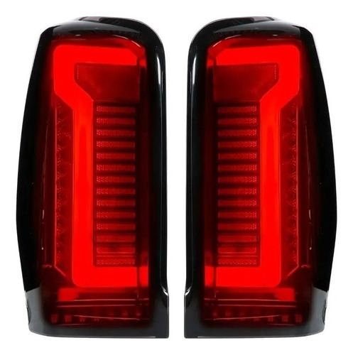 Calaveras Luz Led Mitsubishi L200 2020-2023 Negro .