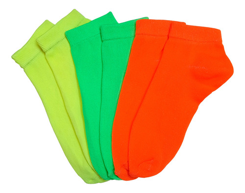 Calcetines Tines Colores Fosforescentes Unisex 12 Pares