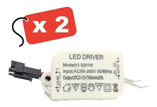 Led Driver 1 A 3 Leds De 1w En Serie A 110-220v Powerleds